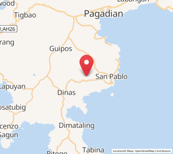 Map of Guiniculalay, Zamboanga Peninsula