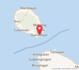 Map of Guinisiliban, Northern Mindanao