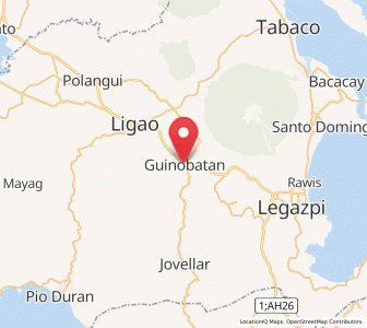 Map of Guinobatan, Bicol