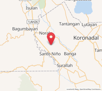 Map of Guinsang-an, Soccsksargen