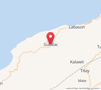Map of Gutalac, Zamboanga Peninsula