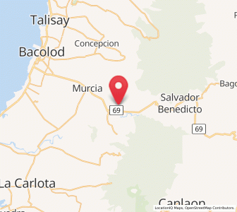 Map of Hacienda Santa Rosa, Western Visayas