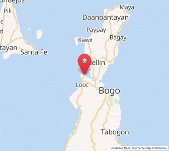 Map of Hagnaya, Central Visayas