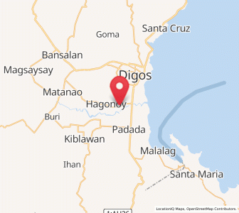 Map of Hagonoy, Davao