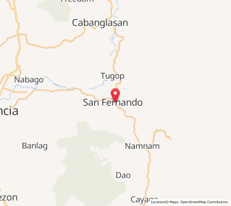 Map of Halapitan, Northern Mindanao
