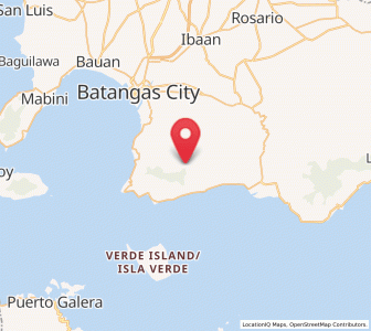 Map of Haligue, Calabarzon