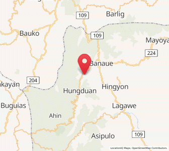 Map of Hapao, Cordillera