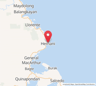 Map of Hernani, Eastern Visayas