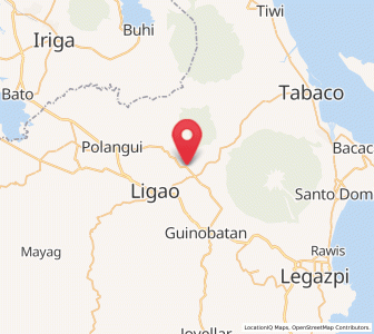 Map of Herrera, Bicol