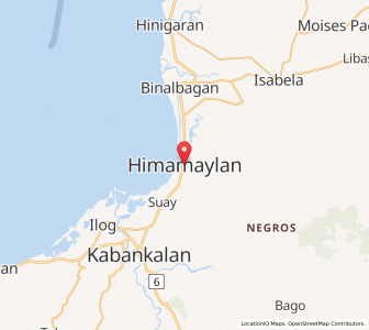 Map of Himamaylan, Western Visayas