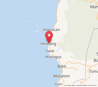 Map of Hindang, Eastern Visayas
