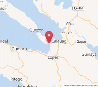 Map of Hondagua, Calabarzon