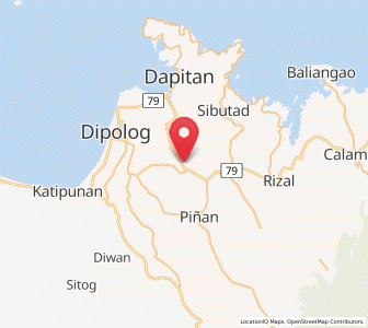 Map of Ilaya, Zamboanga Peninsula