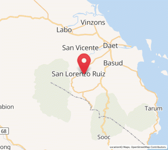 Map of Imelda, Bicol