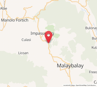 Map of Impalutao, Northern Mindanao