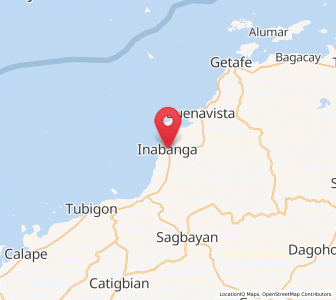 Map of Inabanga, Central Visayas