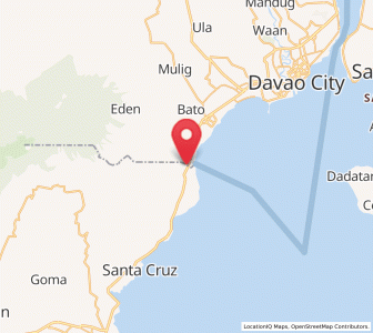 Map of Inawayan, Davao