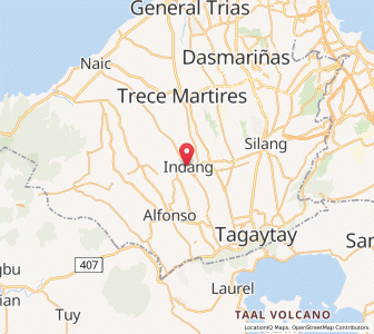 Map of Indang, Calabarzon
