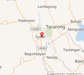 Map of Isulan, Soccsksargen