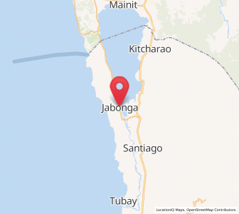 Map of Jabonga, Caraga
