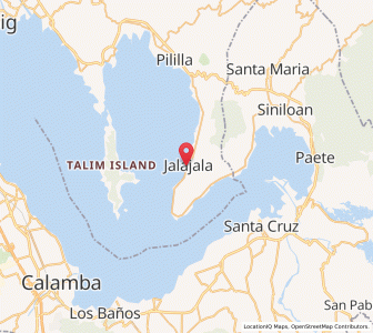 Map of Jalajala, Calabarzon