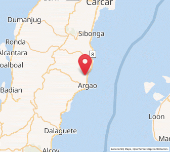 Map of Jampang, Central Visayas
