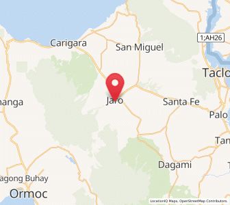 Map of Jaro, Eastern Visayas