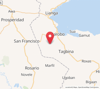 Map of Javier, Caraga