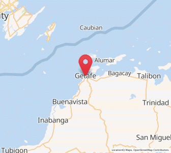 Map of Jetafe, Central Visayas