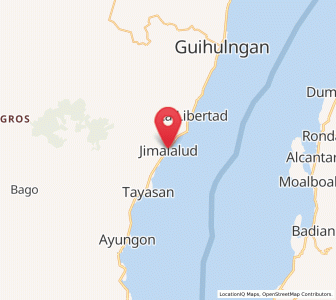 Map of Jimalalud, Central Visayas