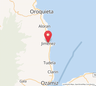 Map of Jimenez, Northern Mindanao