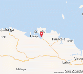 Map of Jose Pañganiban, Bicol