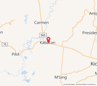 Map of Kabacan, Soccsksargen