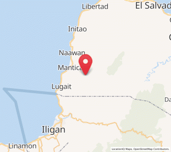 Map of Kabalantian, Northern Mindanao