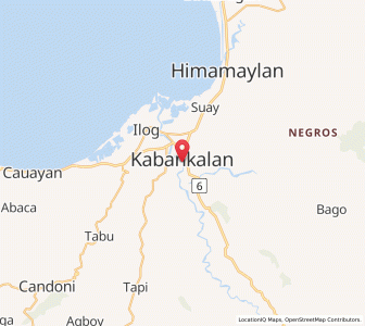 Map of Kabankalan, Western Visayas