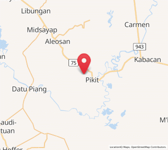 Map of Kabasalan, Autonomous Region in Muslim Mindanao