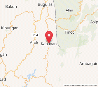 Map of Kabayan, Cordillera