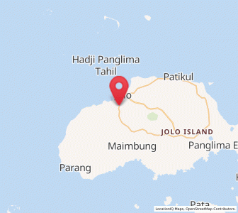 Map of Kajatian, Autonomous Region in Muslim Mindanao