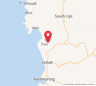 Map of Kalamangog, Soccsksargen