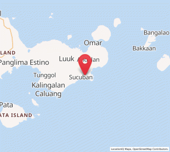Map of Kalang, Autonomous Region in Muslim Mindanao