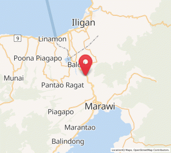 Map of Kalanganan, Northern Mindanao