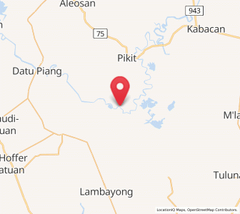 Map of Kalbugan, Autonomous Region in Muslim Mindanao