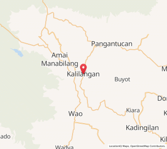 Map of Kalilangan, Northern Mindanao