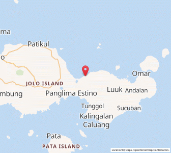 Map of Kansipati, Autonomous Region in Muslim Mindanao