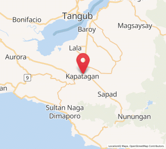 Map of Kapatagan, Northern Mindanao