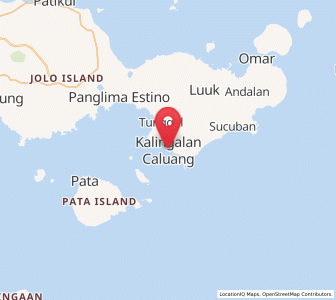 Map of Karungdong, Autonomous Region in Muslim Mindanao