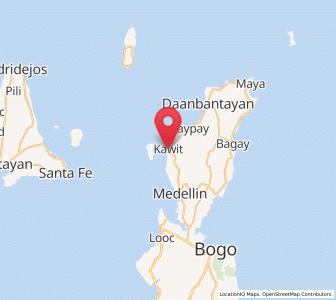 Map of Kauit, Central Visayas