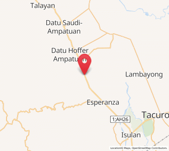Map of Kauran, Autonomous Region in Muslim Mindanao