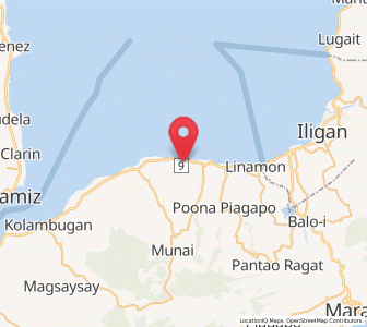 Map of Kawit, Northern Mindanao