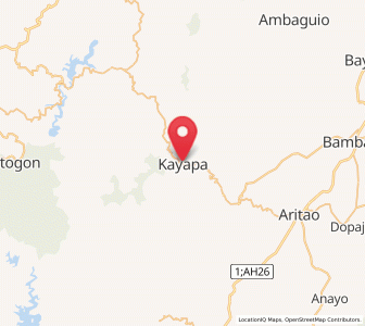 Map of Kayapa, Cagayan Valley